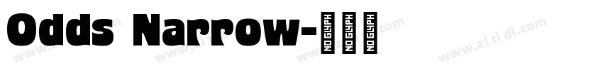 Odds Narrow字体转换